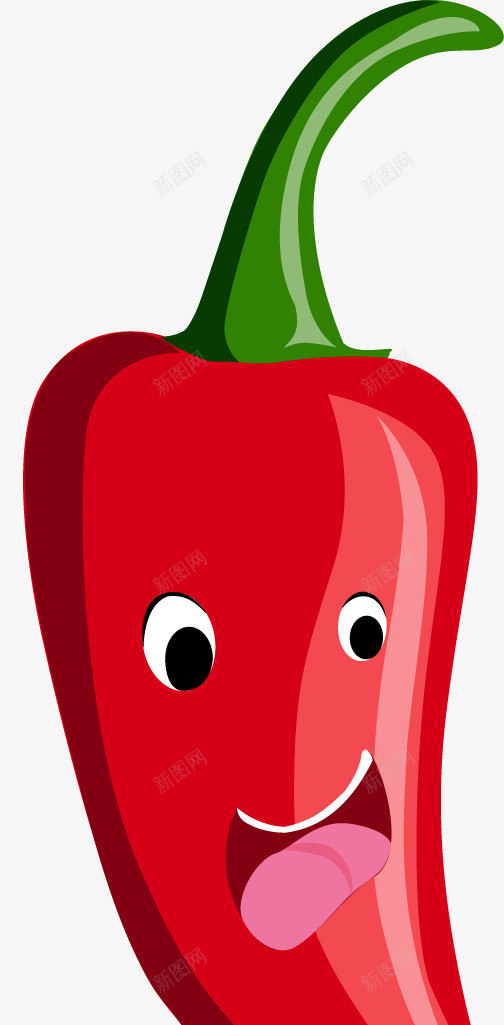 红辣椒png免抠素材_新图网 https://ixintu.com 俏皮红辣椒 可爱红辣椒 红色辣椒