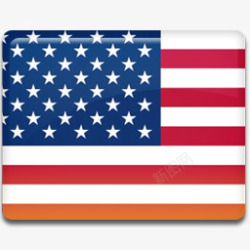 他州美国国旗图标高清图片