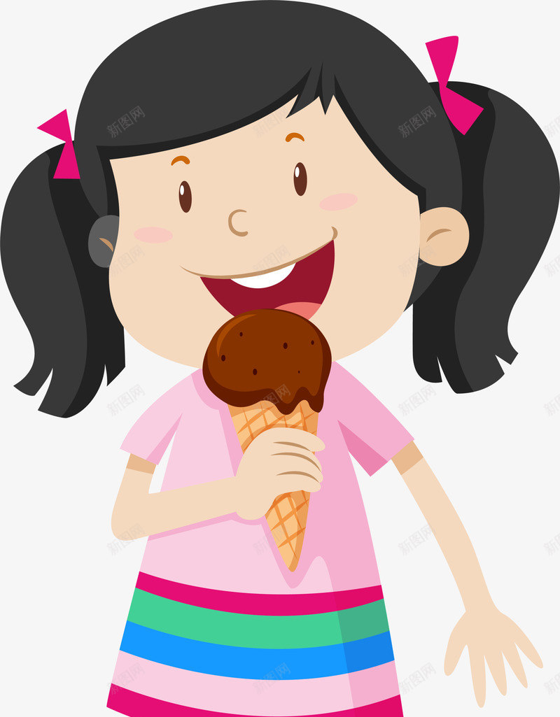 微笑卡通冰淇淋女孩png免抠素材_新图网 https://ixintu.com 517 冰淇淋女孩 吃货节 图案 微笑女生 美食节 雪糕女孩 食品 餐饮