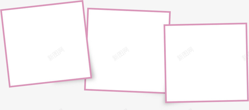 清新粉色小框png免抠素材_新图网 https://ixintu.com 框 清新 照片展示 相册 粉色 粉色线框