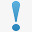 蓝色的惊叹号符号icon图标png_新图网 https://ixintu.com 惊叹号 感叹号
