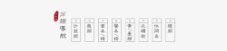 中国风导航条中国风分类导航条高清图片