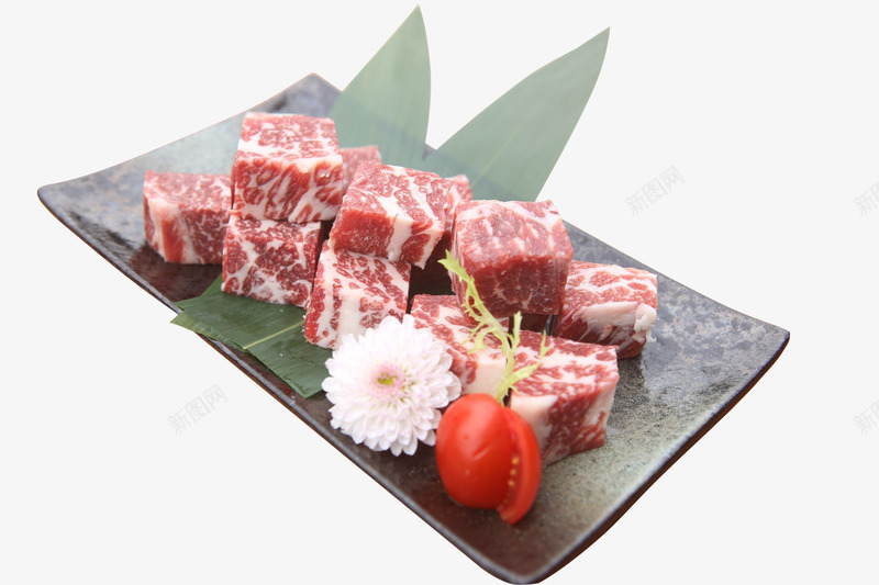 安格斯雪花牛肉粒png免抠素材_新图网 https://ixintu.com 牛肉 肉 雪花牛肉 食物