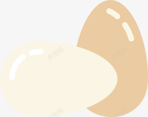 土鸡蛋图标icon矢量图图标