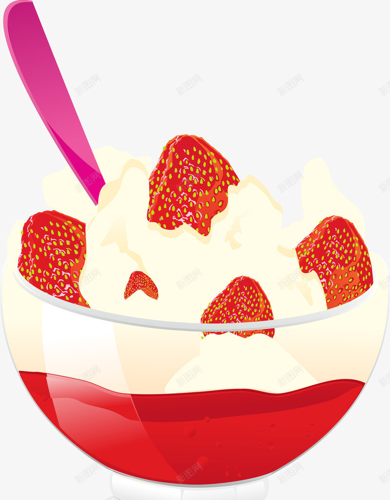 手绘草莓布丁冰淇淋杯png免抠素材_新图网 https://ixintu.com 冰淇淋 奶油 布丁 手绘草莓布丁 杯子 甜品 甜食 草莓 草莓布丁 食物