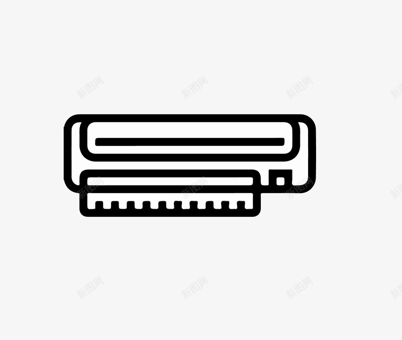 空调图标矢量图ai_新图网 https://ixintu.com icon 冷气 家用电器 家电 电器 空调 空调图标 空调图案 空调房 风 黑色 黑色图标 矢量图