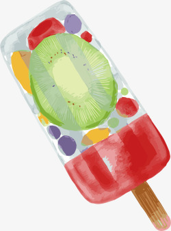 水果冰棍自制水果味冰棍矢量图高清图片