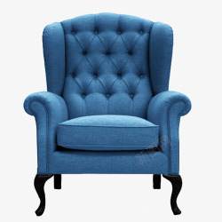 北欧餐椅素材2016蓝色北欧休闲椅高清图片