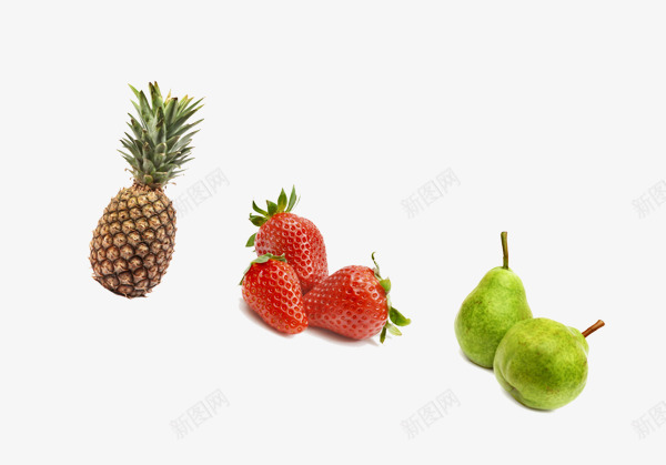 菠萝草莓荔枝psd免抠素材_新图网 https://ixintu.com 健康 农业 扣好的水果 水果 瓜果 绿色 蔬菜
