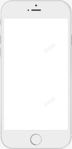白色苹果手机平面素材