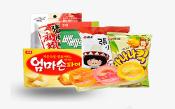 蛋黄派进口韩国零食高清图片