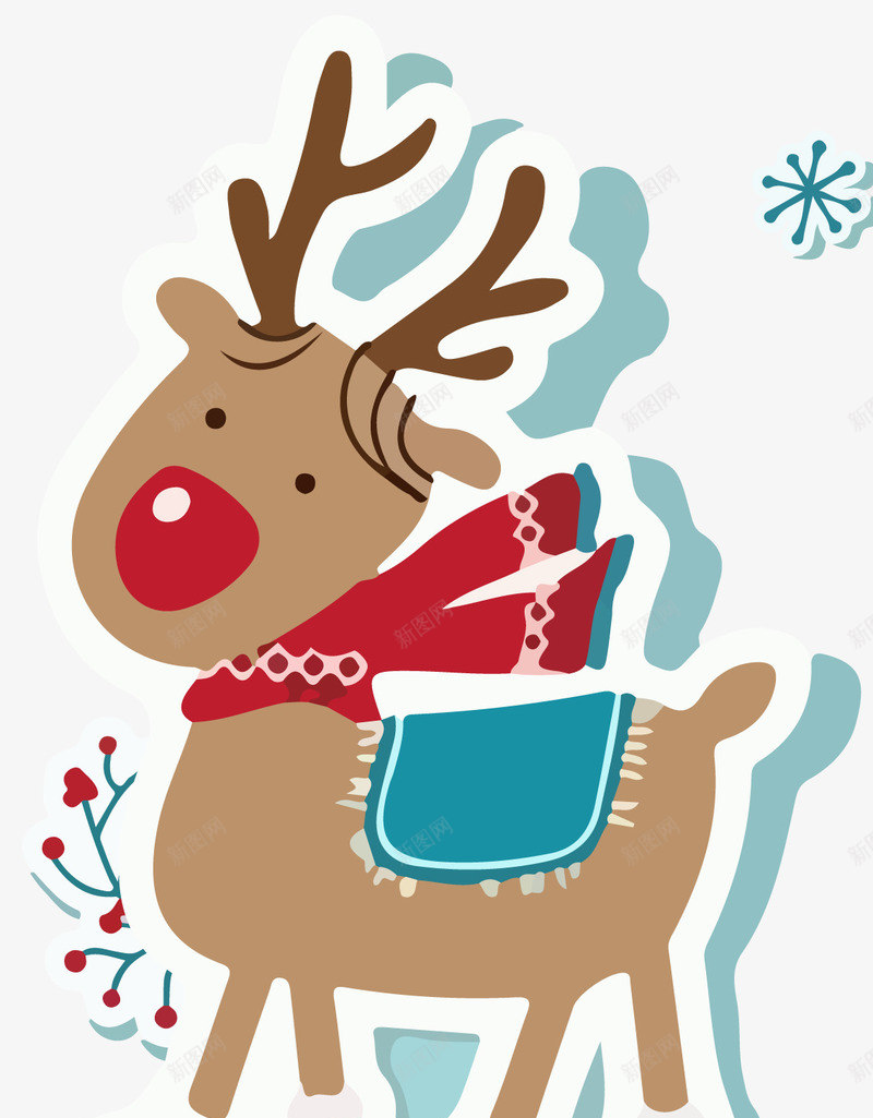 圣诞节麋鹿png免抠素材_新图网 https://ixintu.com 下雪 促销 圣诞礼物 圣诞老人 圣诞袜子 寒冷 幽默漫画 广告设计 标签牌 海报设计 缤纷 装饰品 铃铛 雪橇 雪花 麋鹿