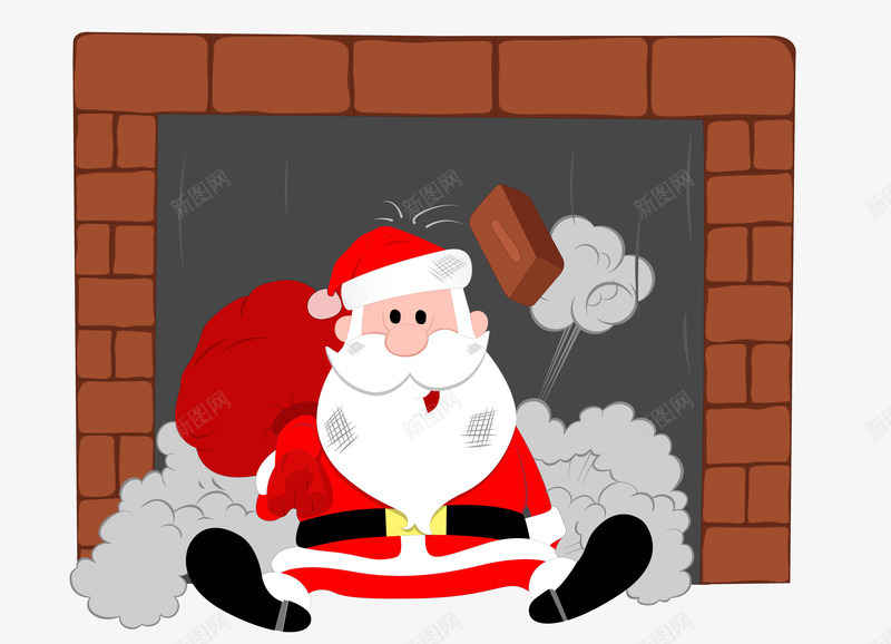送礼物的圣诞老人png免抠素材_新图网 https://ixintu.com 卡通手绘 圣诞老人 圣诞节 送礼物