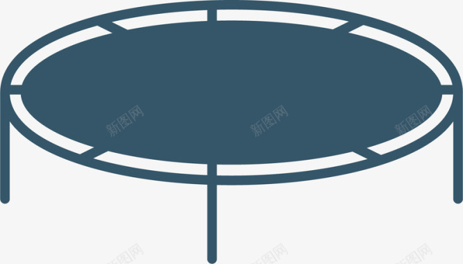 蹦蹦床图标矢量图图标