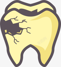龋齿补牙龋齿图标高清图片
