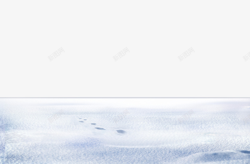 白色带脚印简约雪地装饰png免抠素材_新图网 https://ixintu.com 带脚印 白色 简约 装饰 雪地