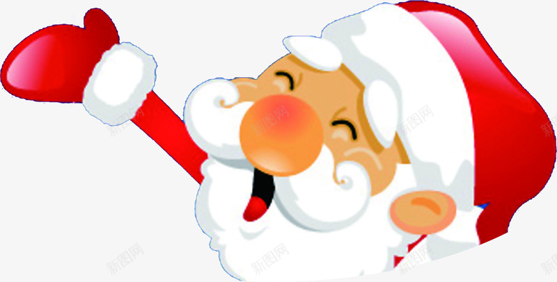 卡通圣诞老人头像元旦png免抠素材_新图网 https://ixintu.com 元旦 卡通 圣诞老人 头像