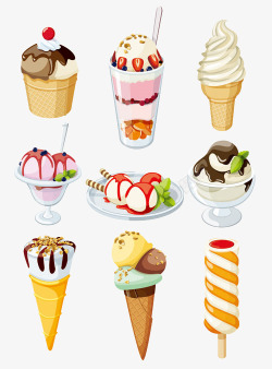 冰淇淋与雪糕素材