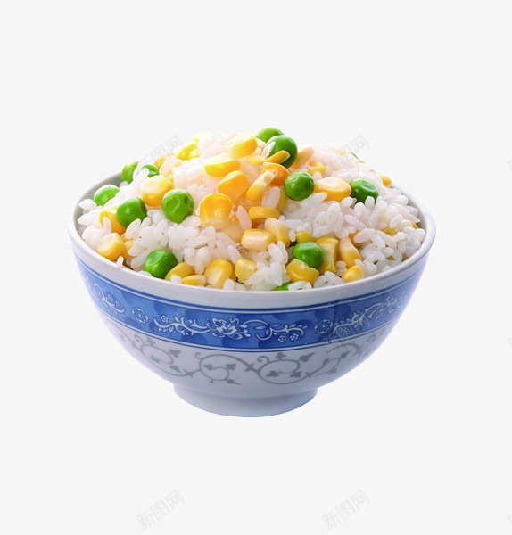 一碗米饭好香png免抠素材_新图网 https://ixintu.com 玉米 碗 米饭 蓝色