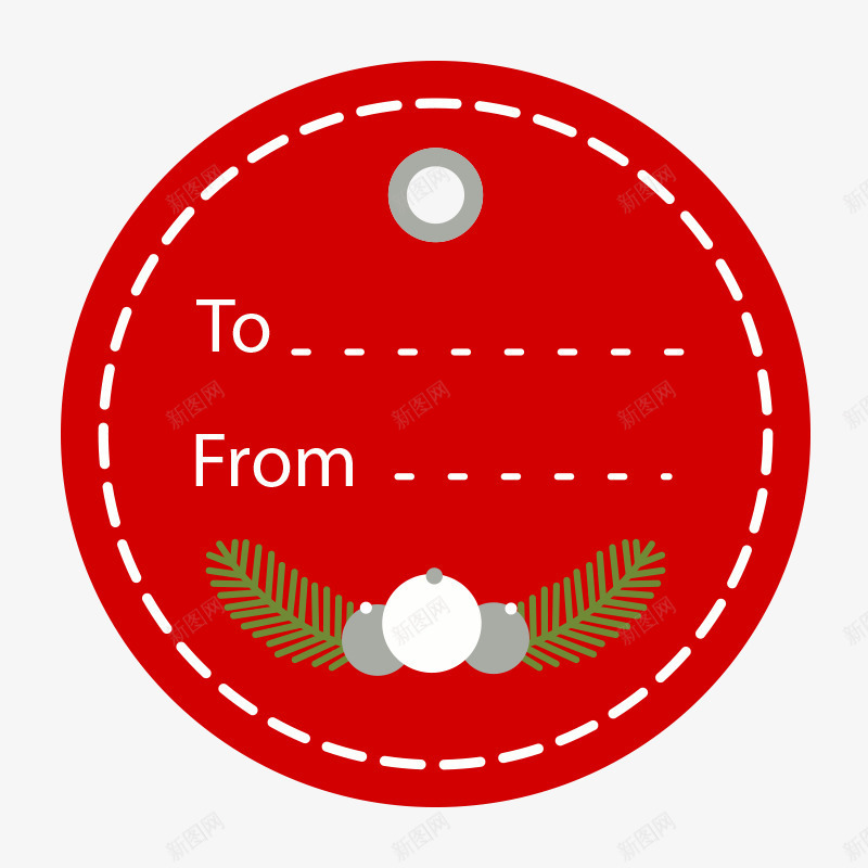 圣诞彩球图案明信片png免抠素材_新图网 https://ixintu.com 创意 圆形标签 彩球图案 手绘 明信片 英文字母