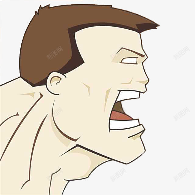 烦恼的男人png免抠素材_新图网 https://ixintu.com 卡通手绘 暴躁 气愤的表情 烦恼的男人 生气