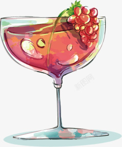 卡通夏季冰爽饮料装饰素材