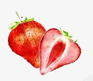 草莓吃的水果素材