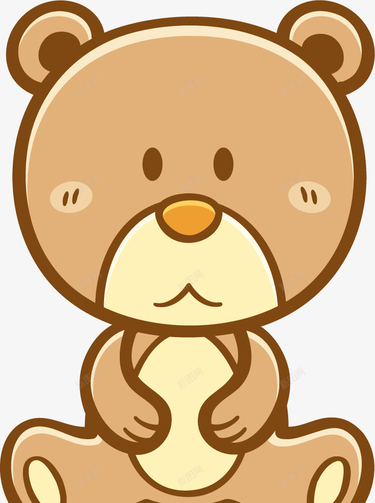 卡通手绘可爱棕熊png免抠素材_新图网 https://ixintu.com 卡通 卡通动物 可爱小熊 手绘棕熊 棕熊 玩具熊
