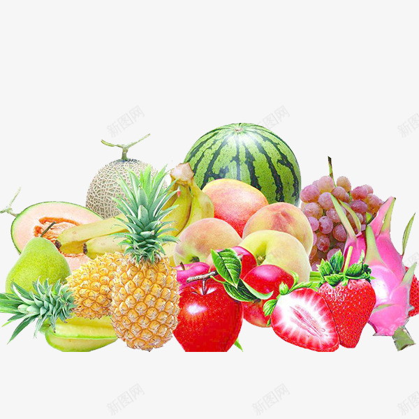 水果集合png免抠素材_新图网 https://ixintu.com 一堆水果 水果素材 水果集合素材