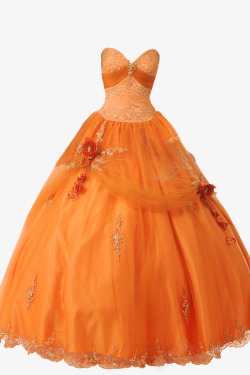 橙色连衣裙橙色连衣裙高清图片