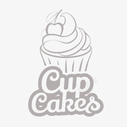 奶油logo可爱蛋糕logo矢量图图标高清图片