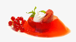 水果草莓果酱素材