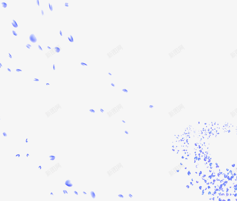 飞舞紫色花瓣png免抠素材_新图网 https://ixintu.com 紫色 花瓣 花飘落 飞舞