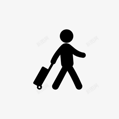 旅人旅行者icon图标png_新图网 https://ixintu.com icon 旅人 旅行 行李箱