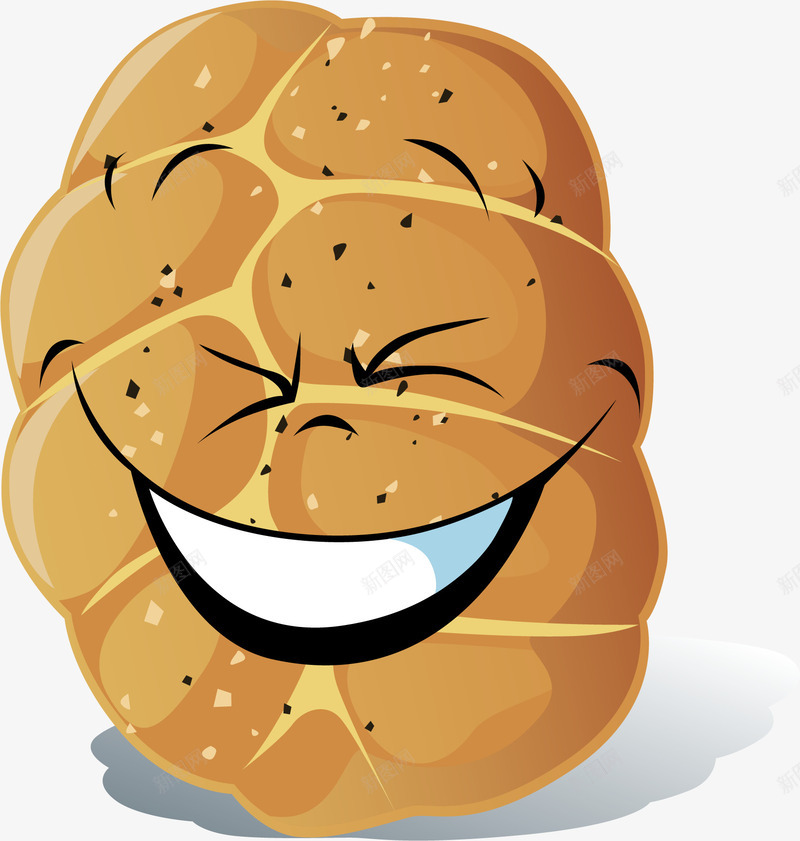 手绘面包表情矢量图ai免抠素材_新图网 https://ixintu.com 卡通 可爱 手撕包 早餐 笑脸 面包简笔画 面包表情 矢量图