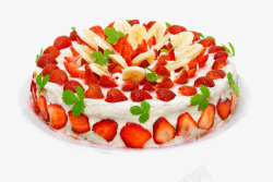 香蕉草莓蛋糕素材