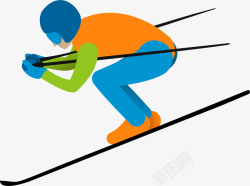 运动小人卡通奥运比赛人物插画矢量图高清图片