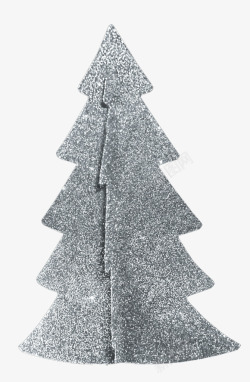 银色圣诞树素材
