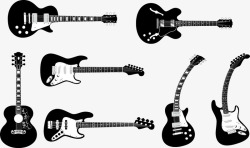 异形吉他七款吉他音乐器材高清图片