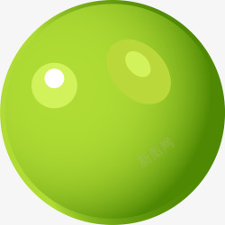 简约圆球绿色清新圆球高清图片