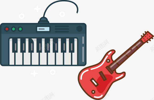 影音休闲娱乐音乐电影游戏吉他电子琴图标图标