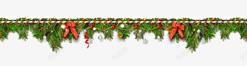 圣诞树叶png免抠素材_新图网 https://ixintu.com 圣诞树叶 圣诞节 圣诞装饰 彩灯 绿色 顶部装饰
