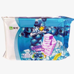 酸奶包装设计蓝莓酸奶雪糕高清图片
