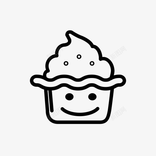 巧克力表情符号冰微笑打顶冰杯蛋图标png_新图网 https://ixintu.com Choco am emoticon ice smile topping 冰 巧克力 微笑 打顶 表情符号