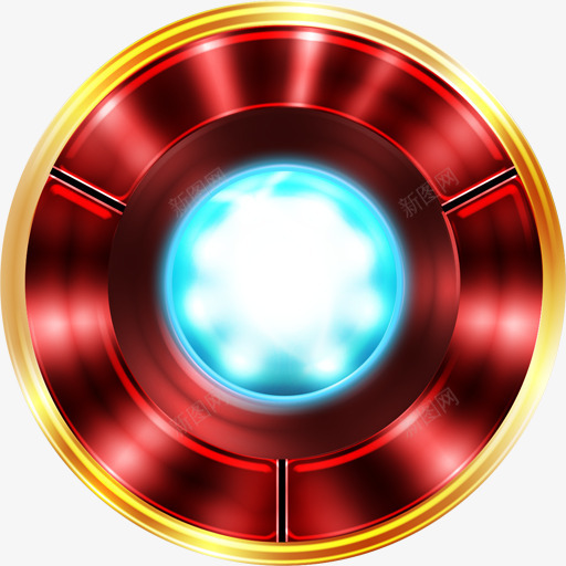 轮铁人红色的IronManIcon图标png_新图网 https://ixintu.com IronMan Round red 红色的 轮 铁人