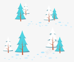 道路布满冬雪道路布满冬雪松树矢量图高清图片