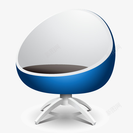 蓝色座椅图标png_新图网 https://ixintu.com 创意图标 图标 图案 家居 座位 座椅 扁平化图标 标志 椅子 立体化图标 网页