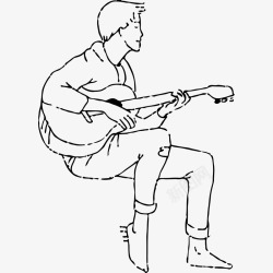 一把吉他弹吉他的男生高清图片