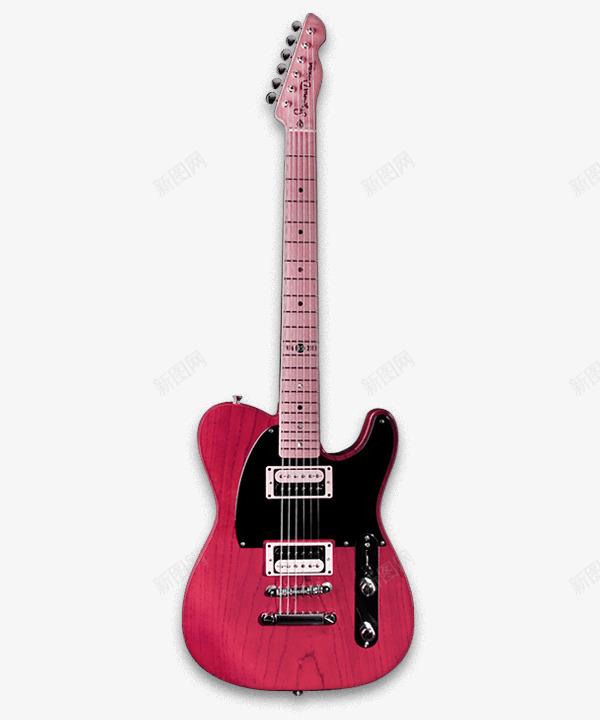红色的吉他png免抠素材_新图网 https://ixintu.com 吉他 大气 新图网 简约 精致 红色 质感强烈 颜色清新