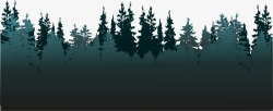 松树林矢量图绿色冬日松树林阴影高清图片
